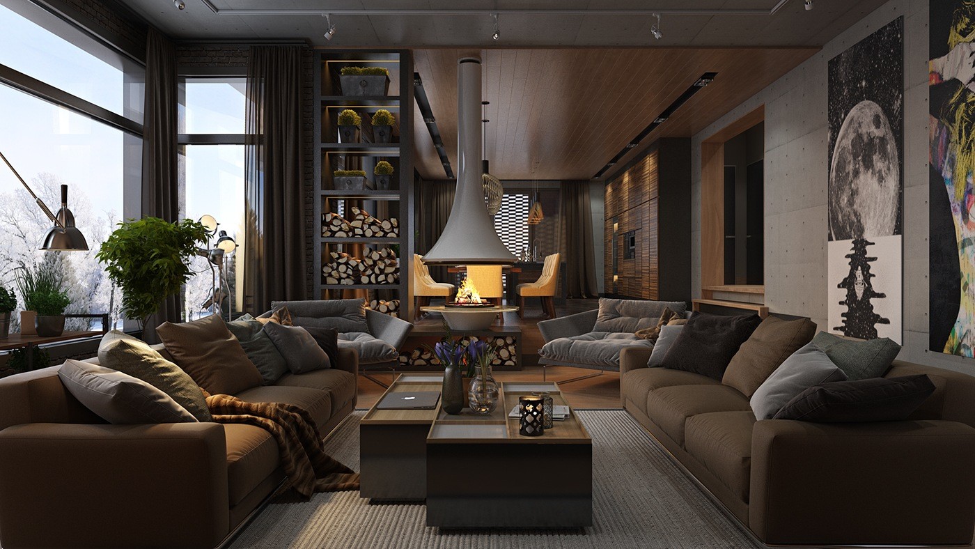 Modern living room paint